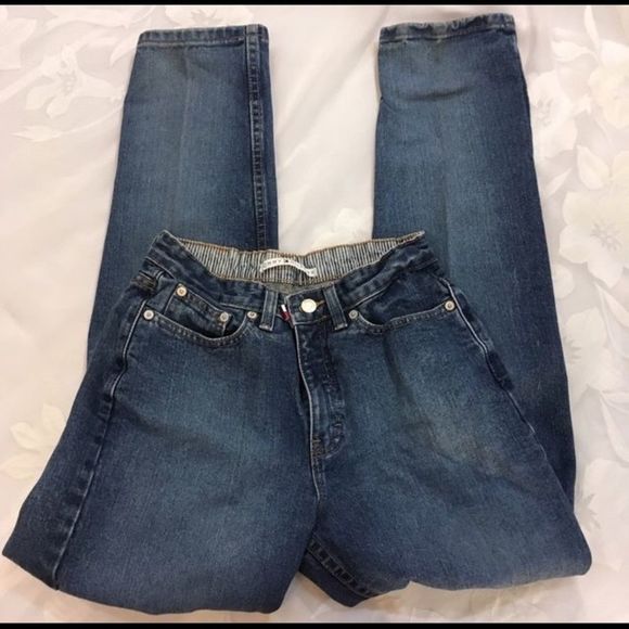 Tommy Hilfiger Late 90's High Waisted Medium Wash Jeans - Picture 2 of 4